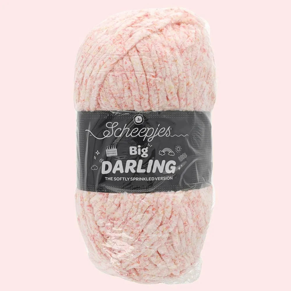 Scheepjes Big Darling Effektgarn 05 Strawberry 150g rosa