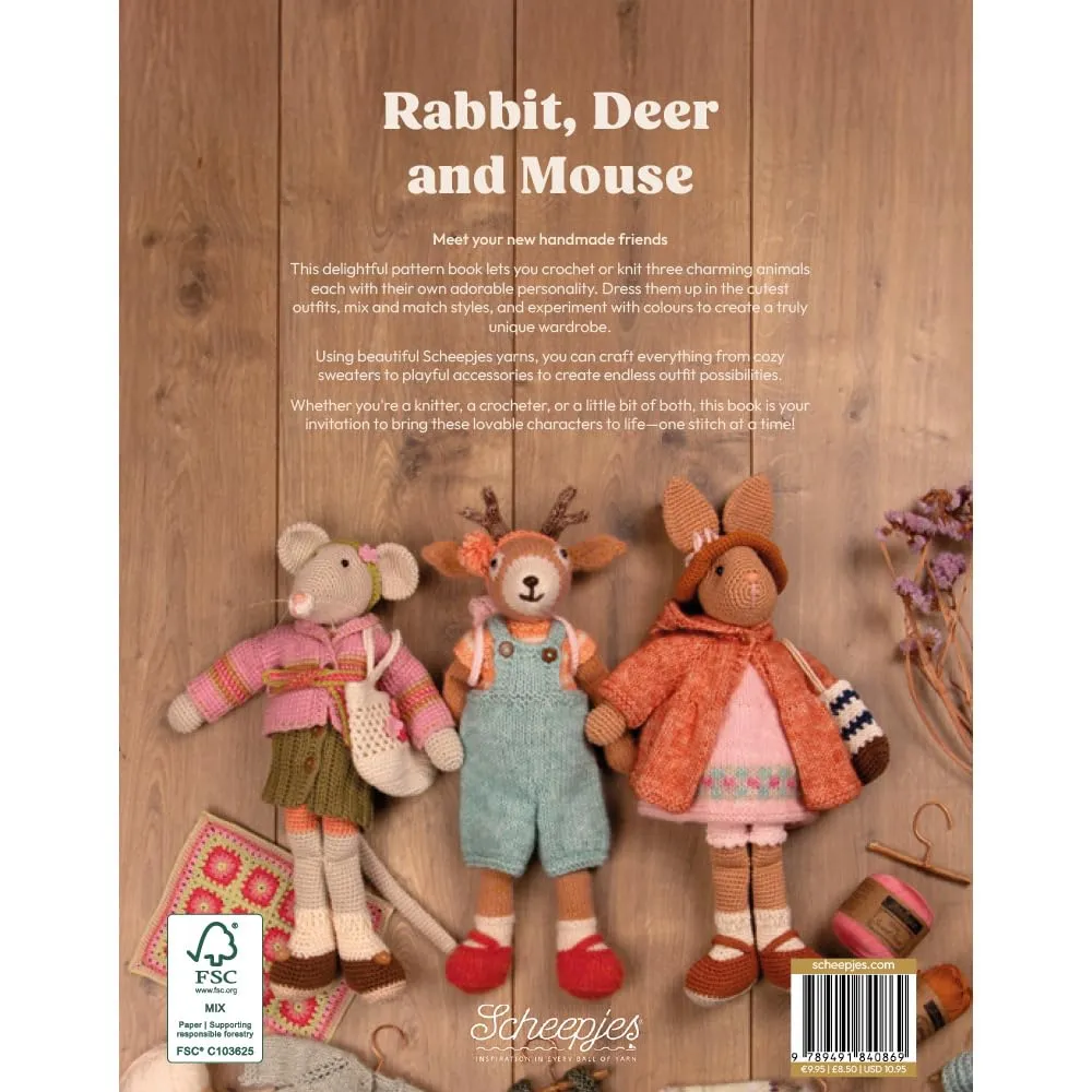 Scheepjes Rabbit Deer Mouse Strickbuch Tiere