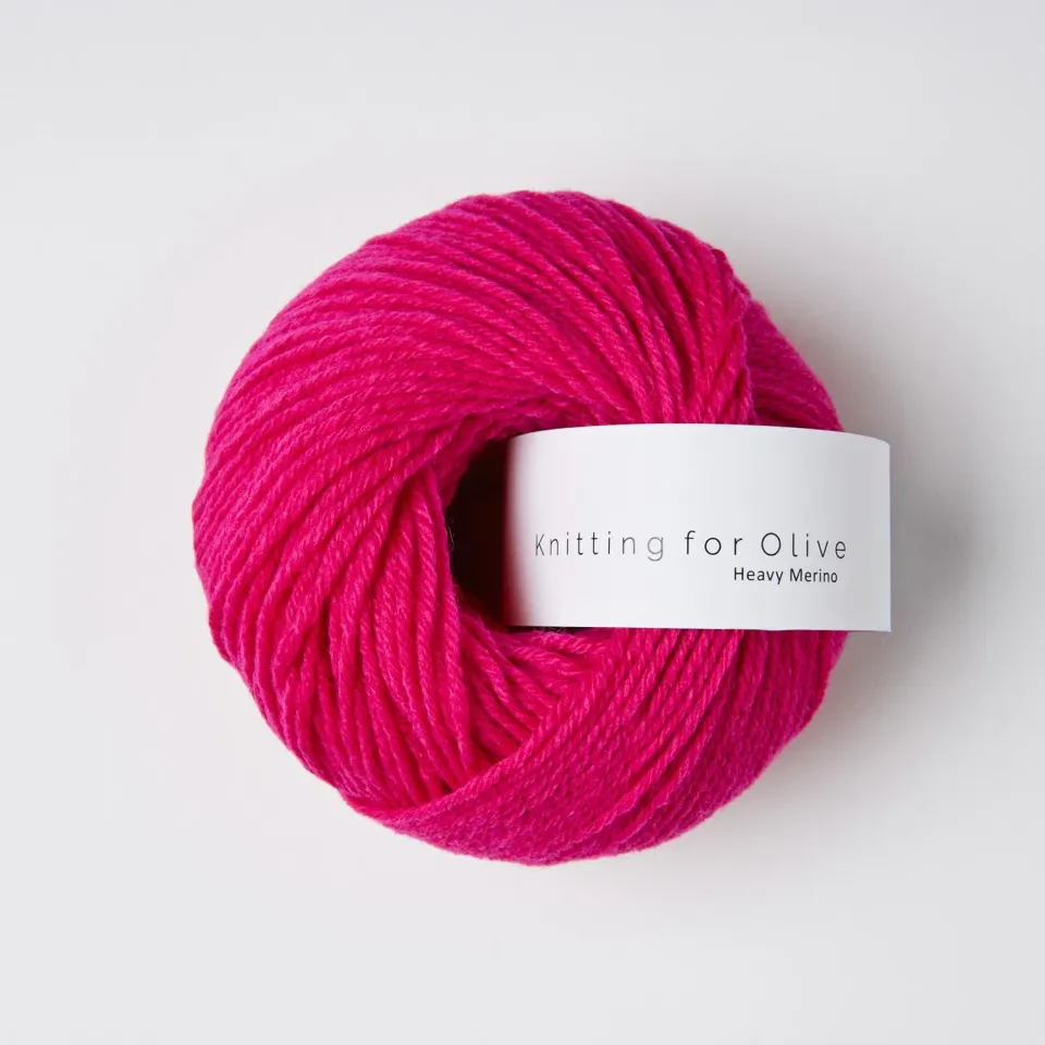 Knitting for Olive Heavy Merino Merinowolle Pink Daisies 50g