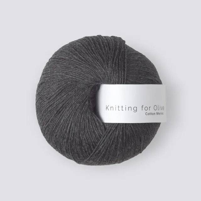 Knitting for Olive Cotton Merino Wolle Thunder Cloud dunkelgrau