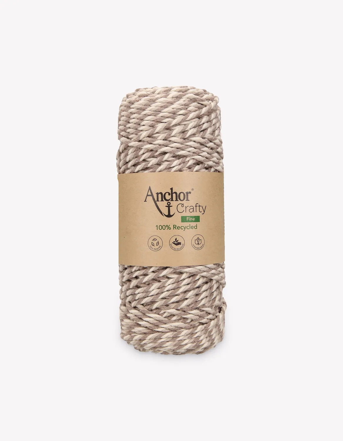 Anchor Crafty Fine Multicolour Recycling Garn 3mm 250g Bunt