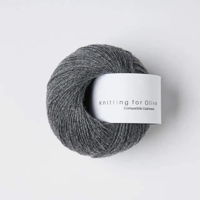 Knitting for Olive Compatible Cashmere Wolle Slate Gray 25g Kaschmir