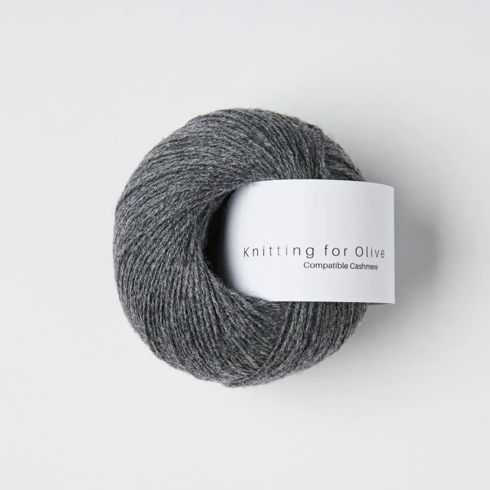 Knitting for Olive Compatible Cashmere Wolle Slate Gray 25g Kaschmir