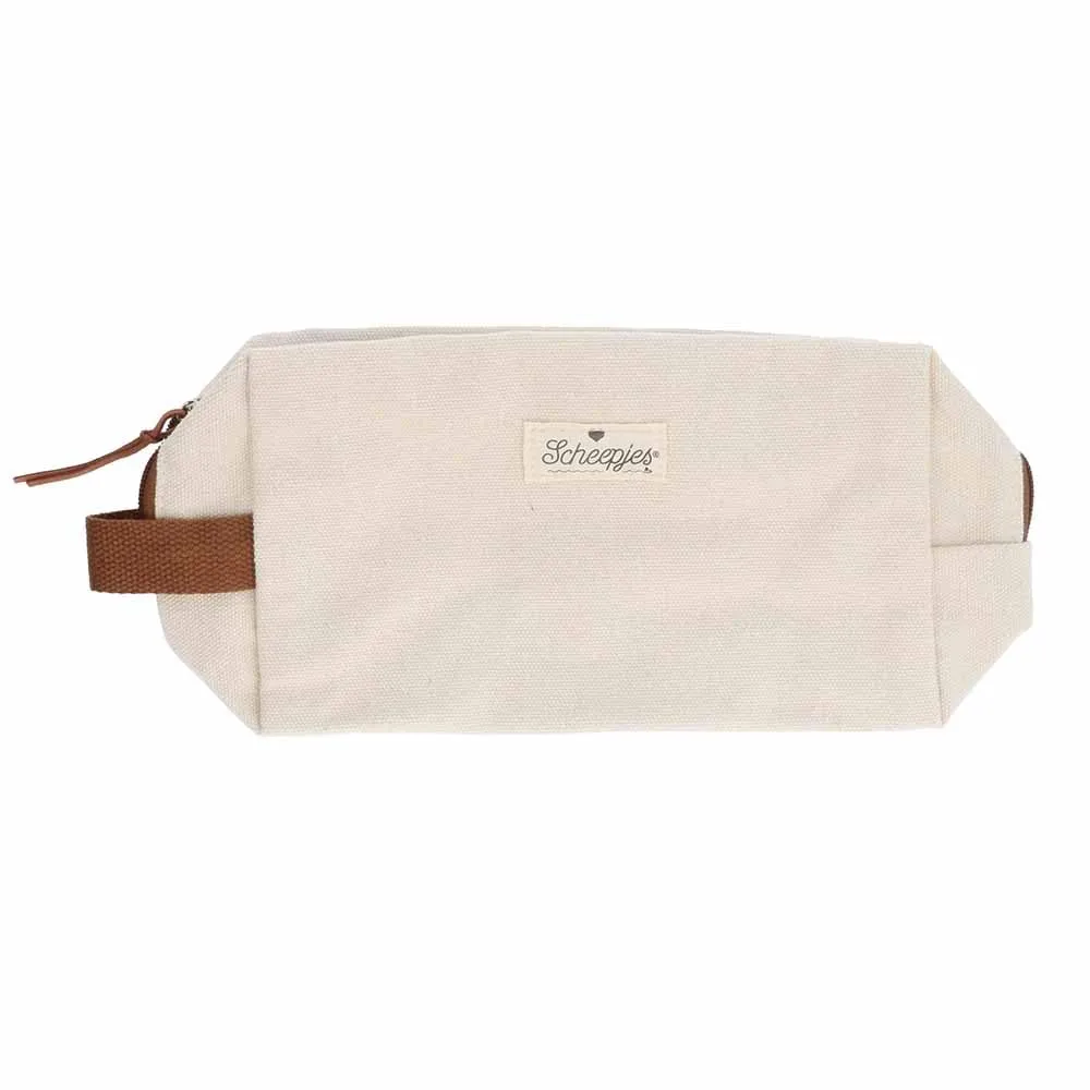 Scheepjes Zubehörtasche Braun 24x13x9cm Baumwollmix