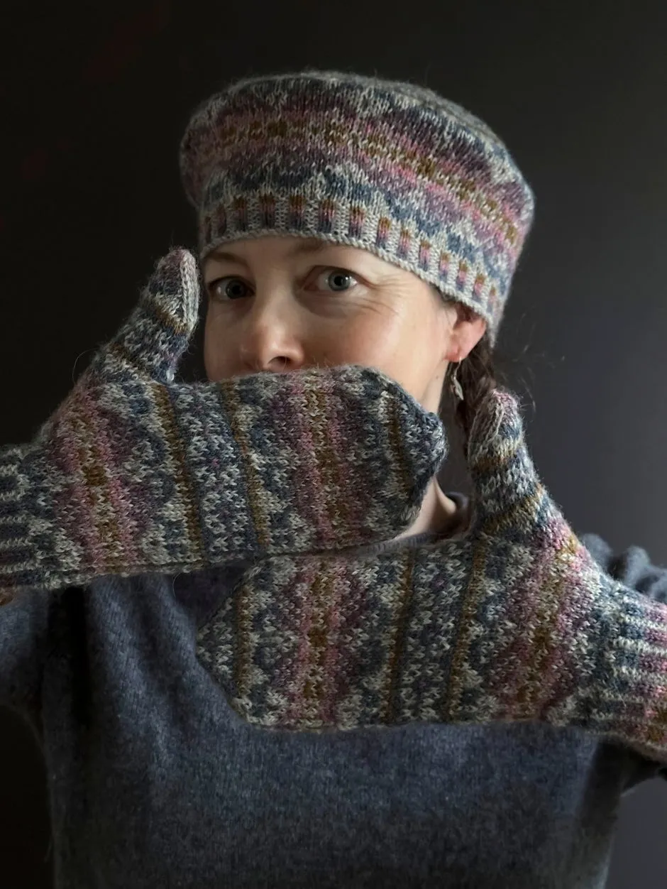 John Arbon Marcela Strickkit Handschuhe Colorwork Set