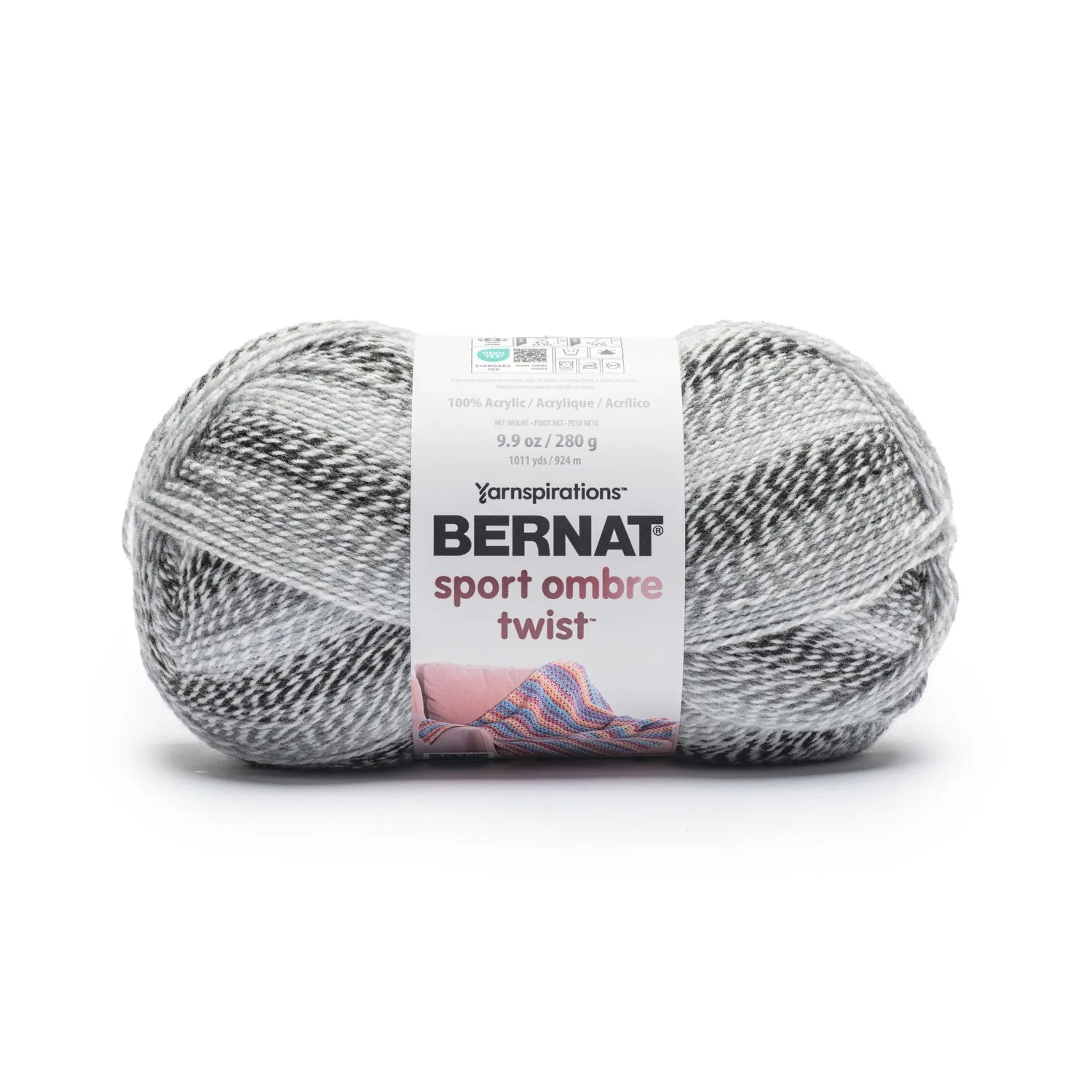 Bernat Sport Ombre Babywolle 280g zarter Farbverlauf