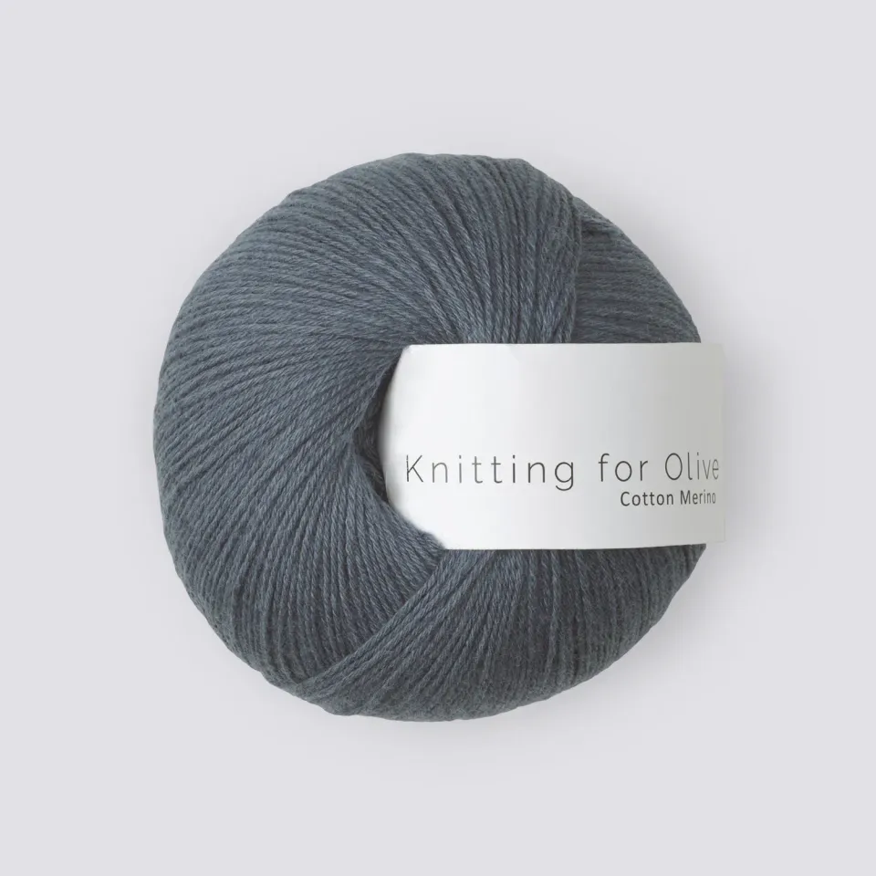 Knitting for Olive Cotton Merino Wolle Dusty Blue Whale