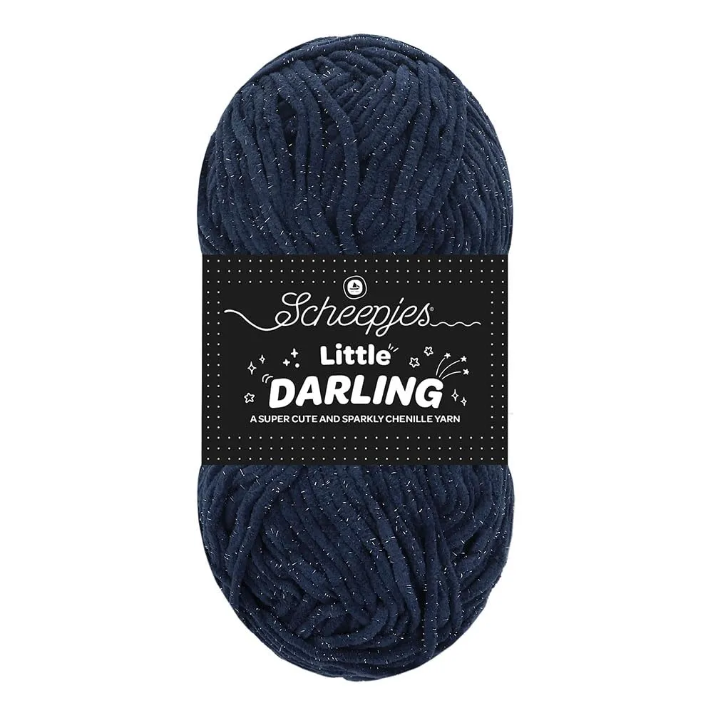 Scheepjes Little Darling 427S Häkelgarn Cherry Sparkle 50g Glitzer