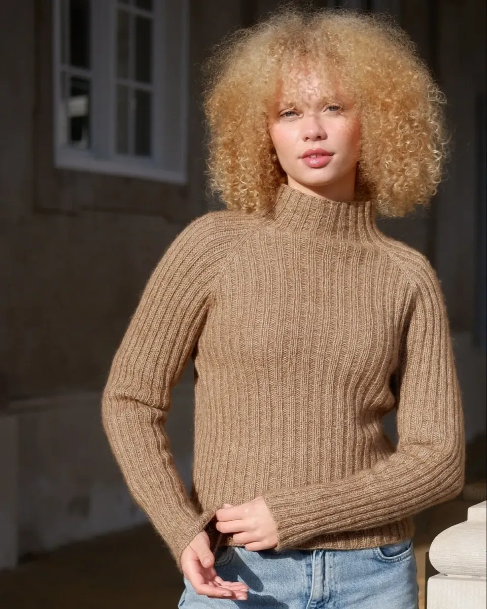 Knitting for Olive Classic Rib Strickanleitung Deutsch Rippenpullover