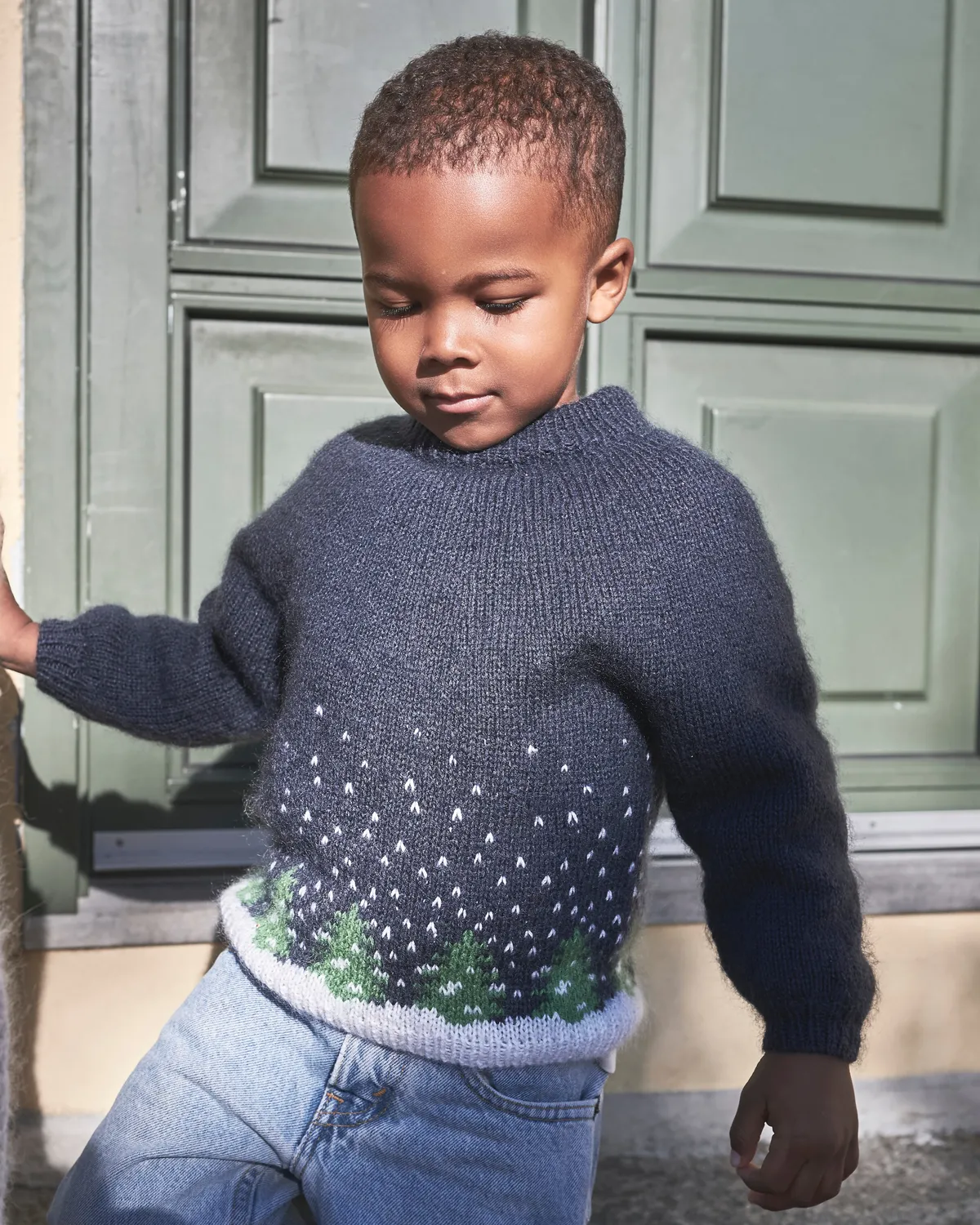 Knitting for Olive Snow Sweater Strickanleitung Kids