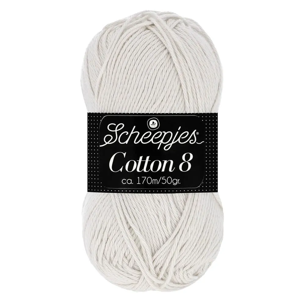 Scheepjes Cotton 8 719 Häkelgarn 50g weiß Baumwolle