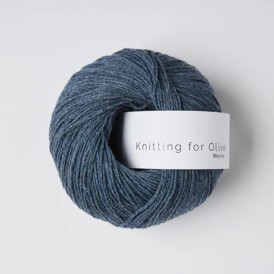 Knitting for Olive Merino Merinowolle Blue Jeans