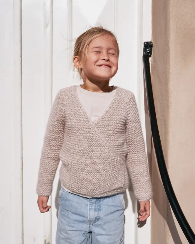 Knitting for Olive Ella Wrap Kinder Strickanleitung 2-12 Jahre