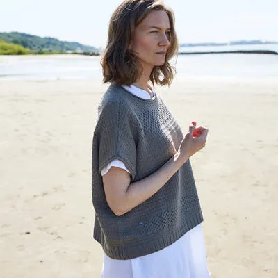 Rosy Green Wool Malie Top Knitting Pattern Cheeky Merino Taupe