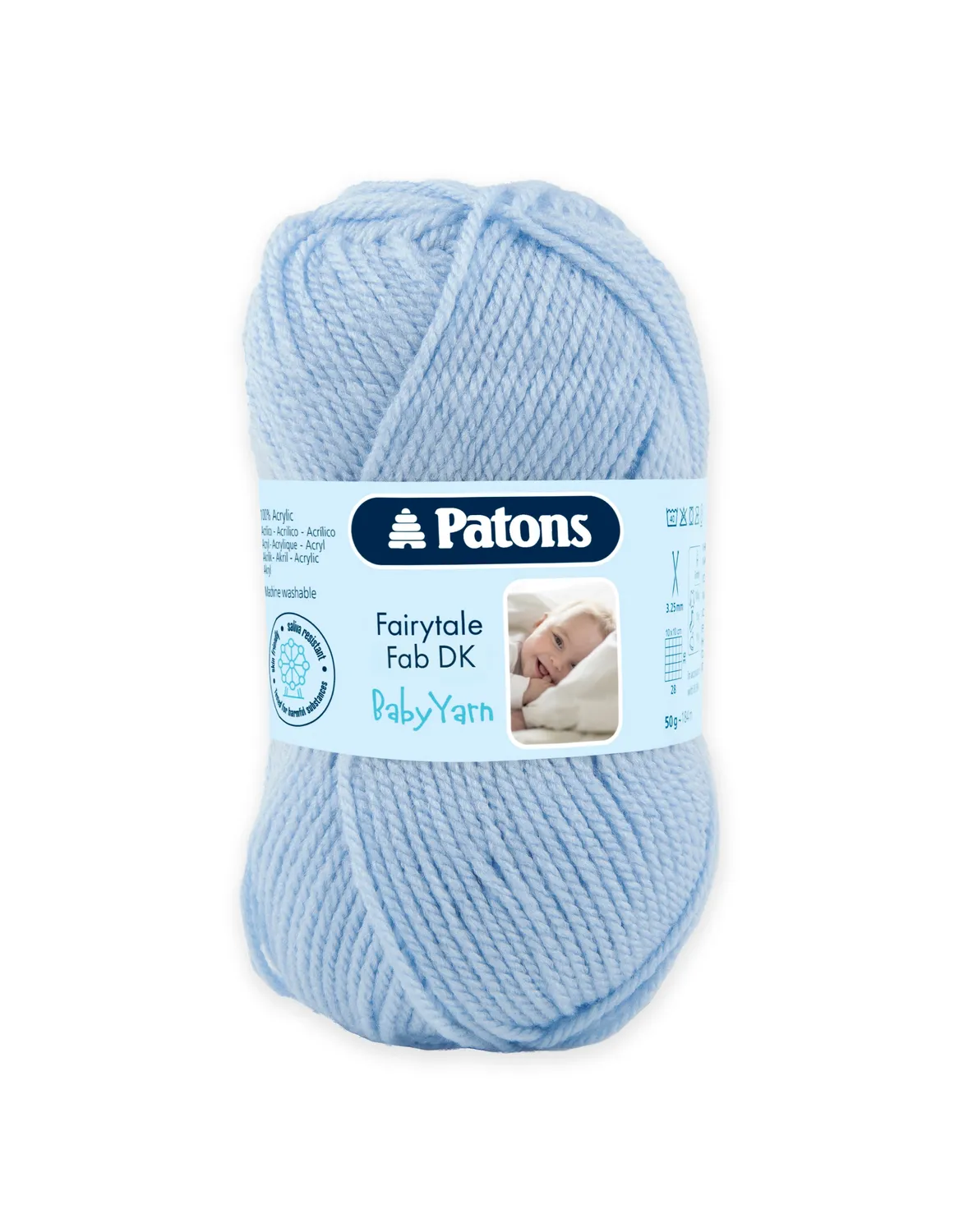 Patons Fairytale Fab DK Babywolle 50g pastell