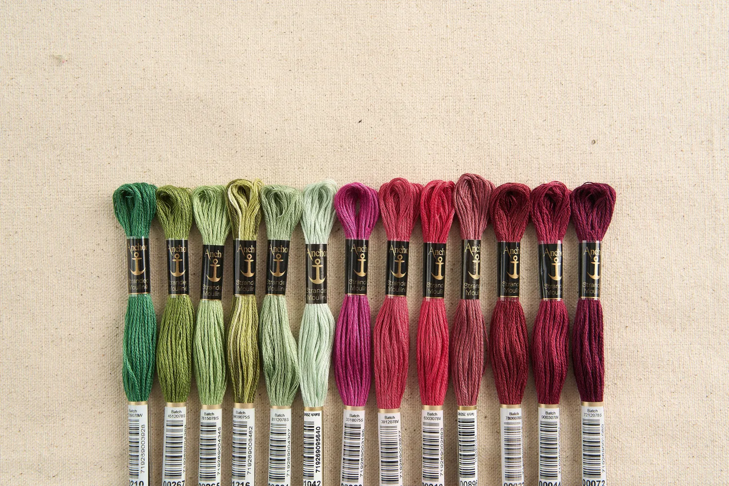 Anchor Garden Palette Crimson Stickgarn-Set 13 Stränge