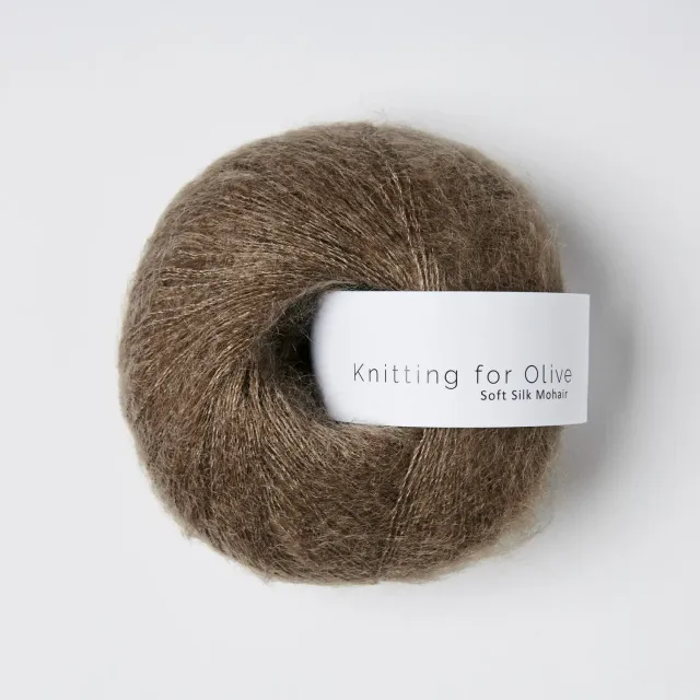 Knitting for Olive Soft Silk Mohair Bark Wolle 25g Mohair