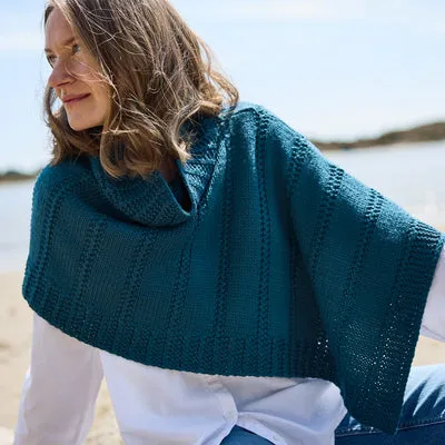 Rosy Green Wool Tenang Poncho Strickanleitung Englisch PDF
