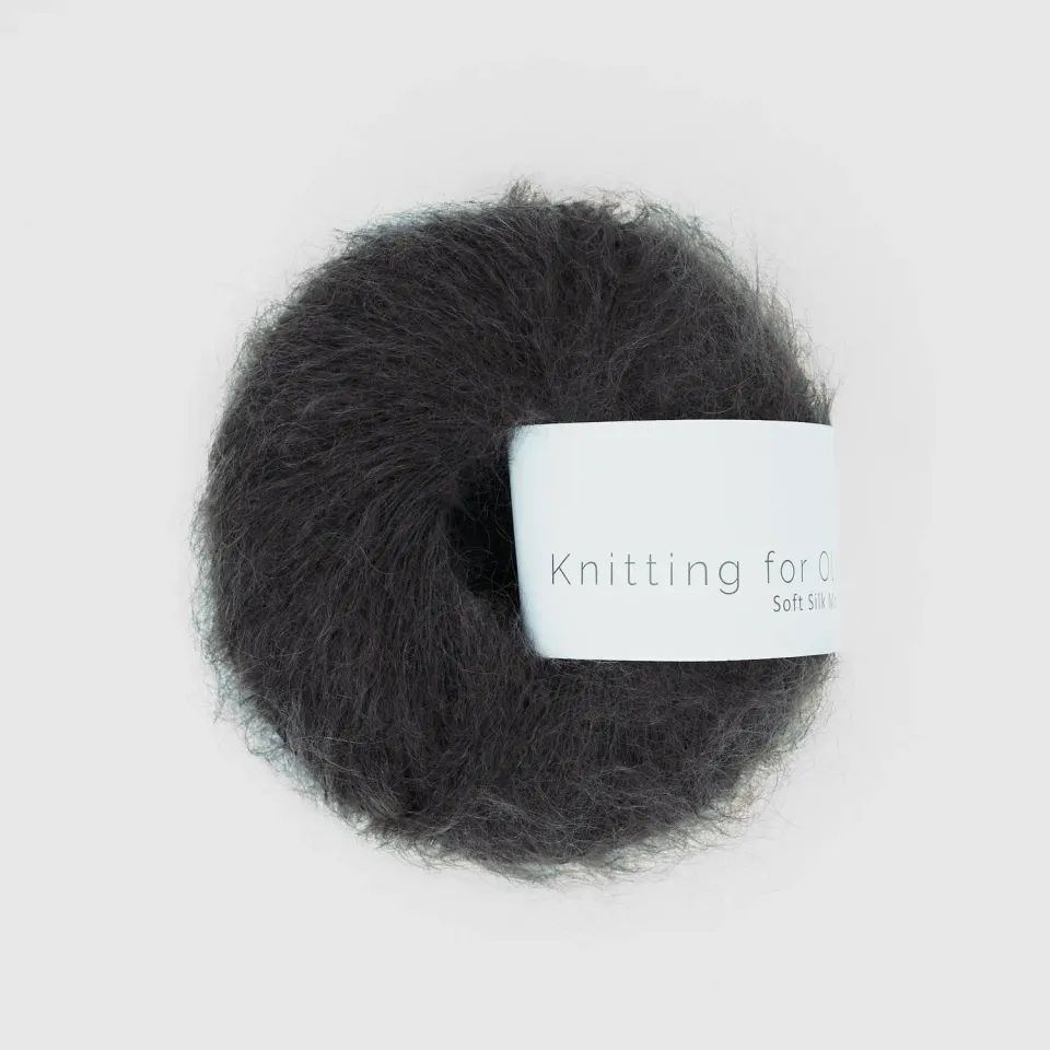 Knitting for Olive Soft Silk Mohair Wolle Black Tea schwarz