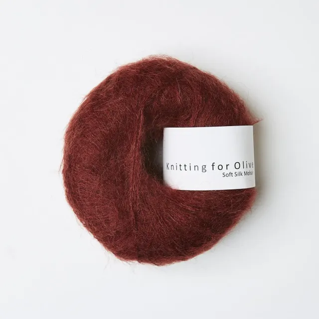 Knitting for Olive Soft Silk Mohair Claret Bordeauxrot 25g
