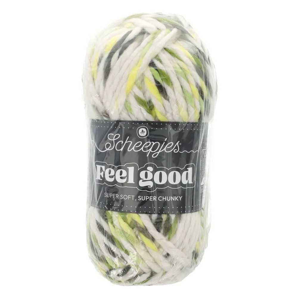 Scheepjes Feel Good 710 Thrive Wolle 150g Schwarz Grün Grau
