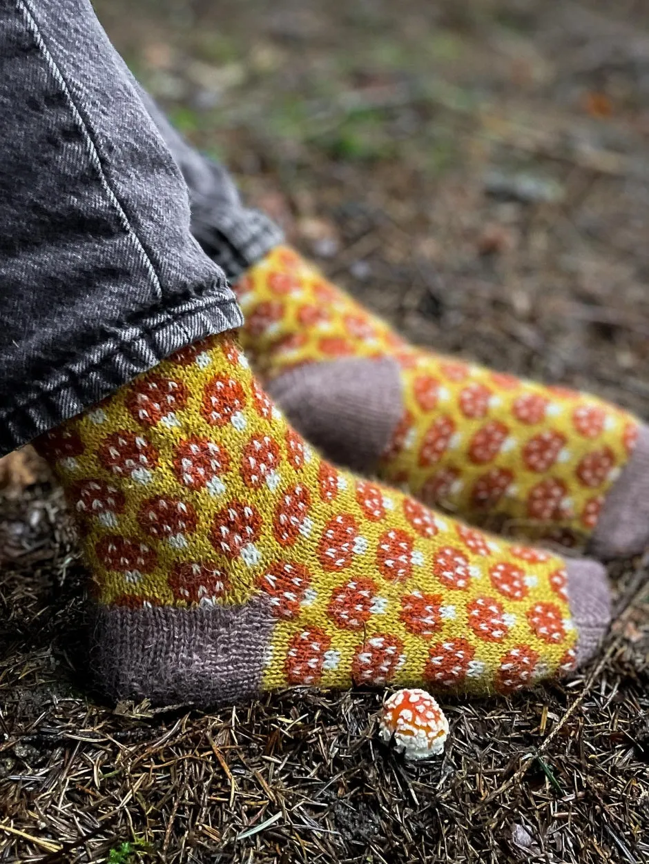 John Arbon Magical Mycelium Socken-Strickset Drumble Gr.1 strapazierfähig