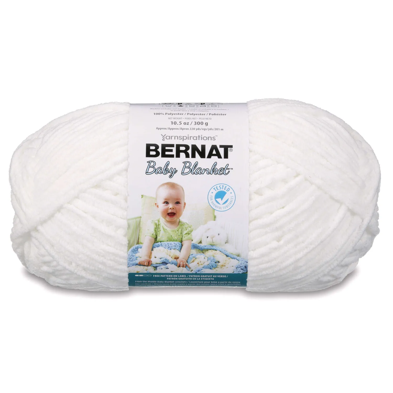 Bernat Baby Blanket Chenillegarn 300g für Babydecken