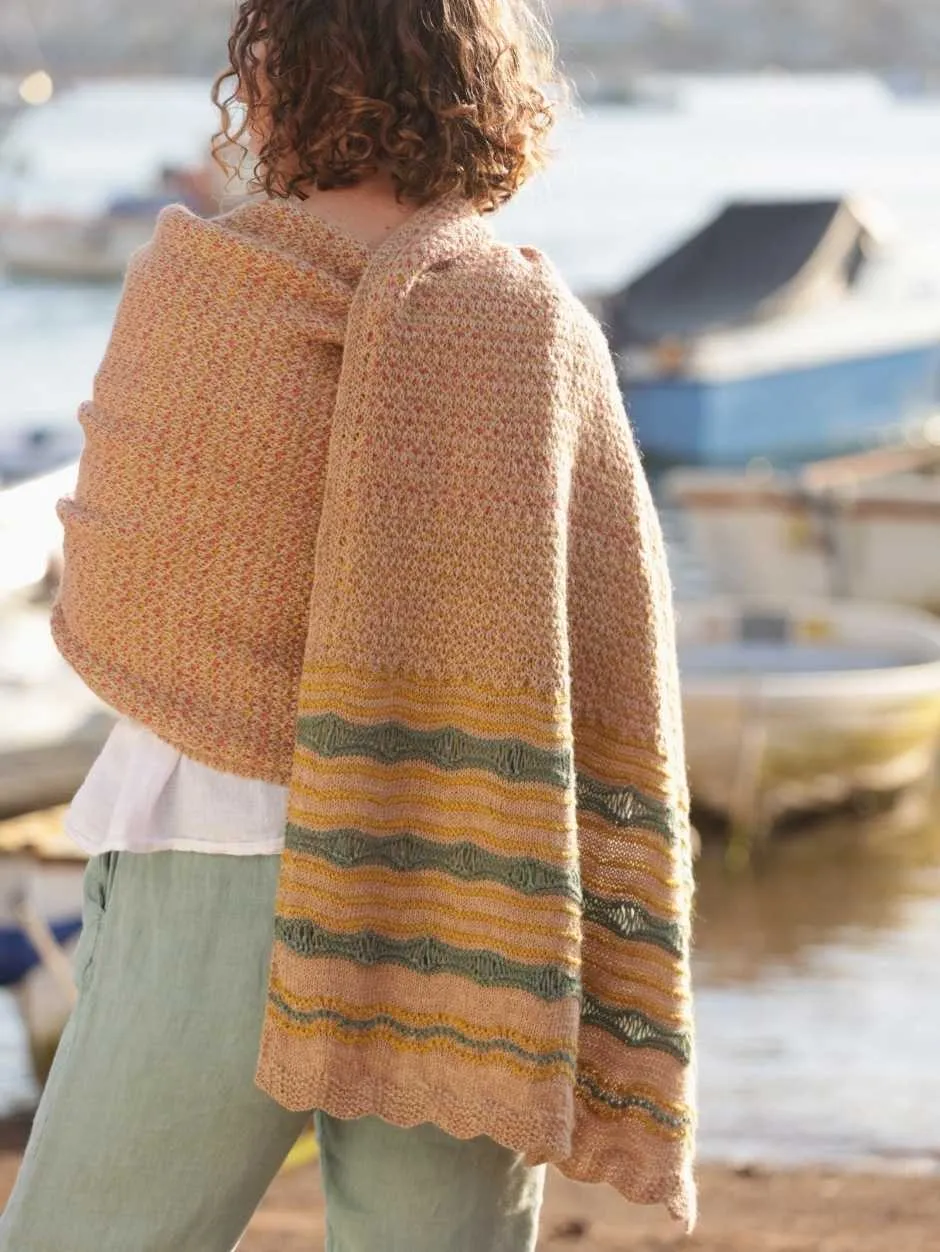 John Arbon Prestwick Pebble Wrap Strickset Cool Tones Gr 1