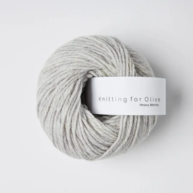 Knitting for Olive Heavy Merino Wolle Perlgrau meliert