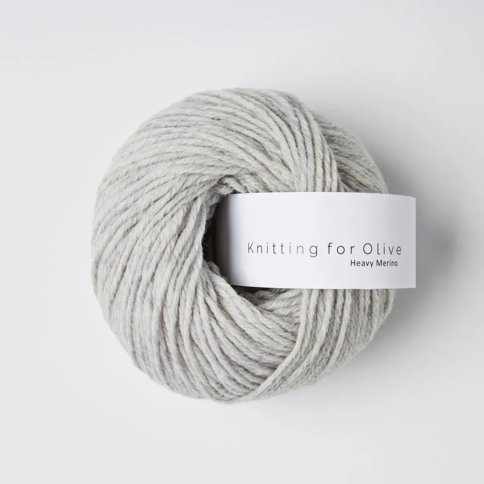 Knitting for Olive Heavy Merino Wolle Perlgrau meliert
