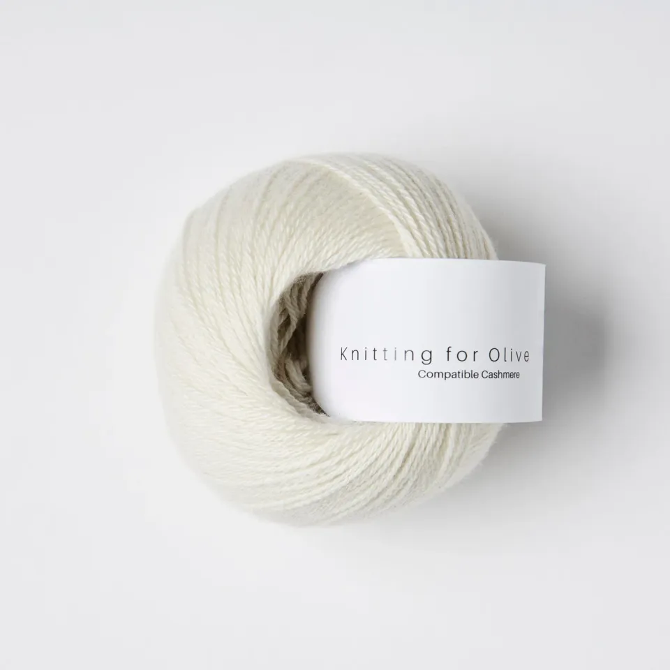 Knitting for Olive Compatible Cashmere Wolle Cream 25g weich