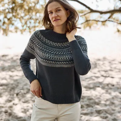 Rosy Green Wool Calma Strickanleitung Pullover PDF Jacquard