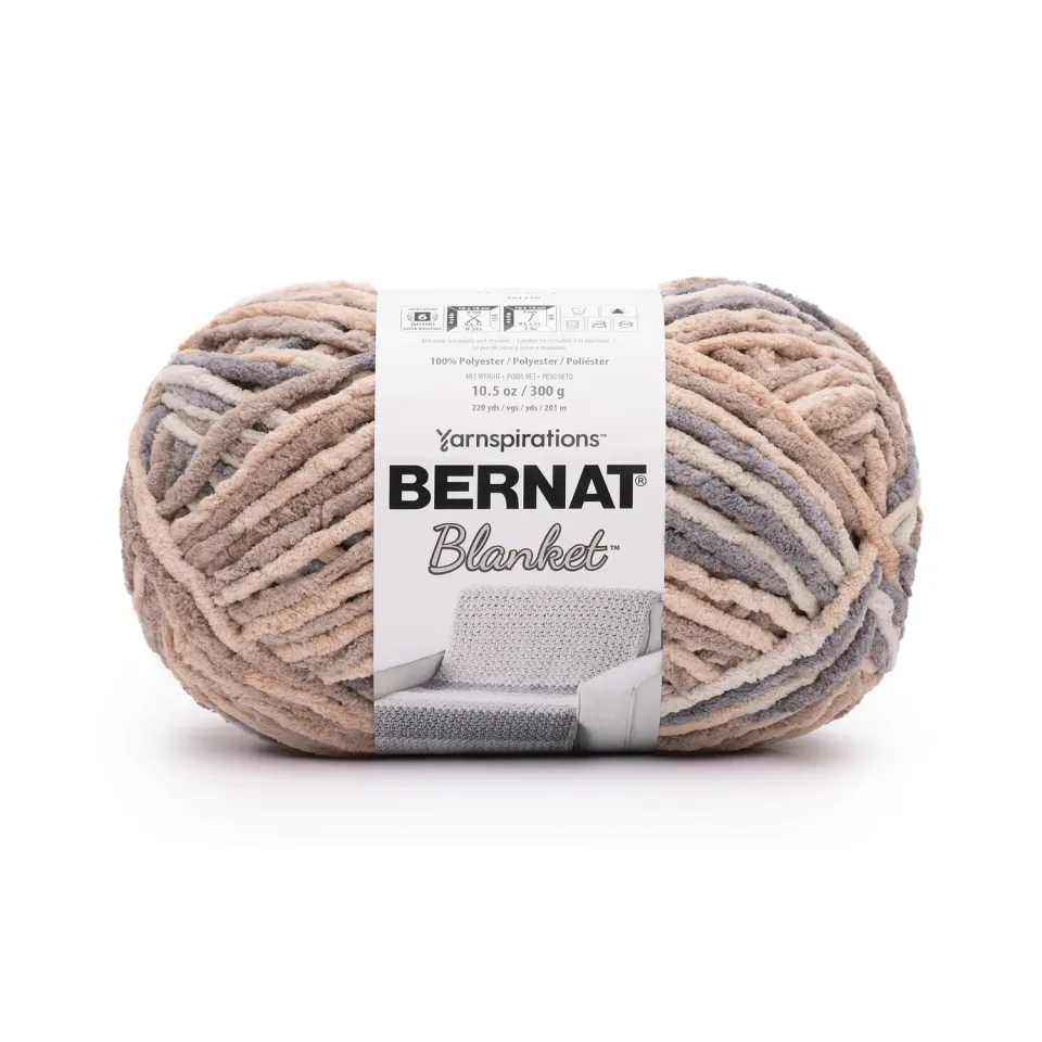 Bernat Blanket Wolle 300g Chenillegarn super bulky