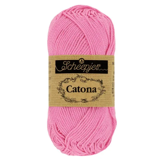 Scheepjes Catona 50g Häkelgarn rosa mercerisiert