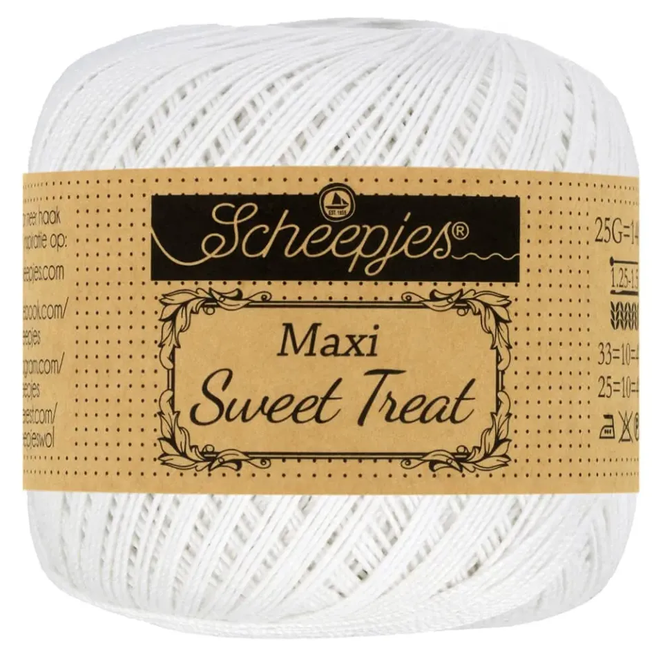 Scheepjes Maxi Sweet Treat 106 Häkelgarn Snow White 25g