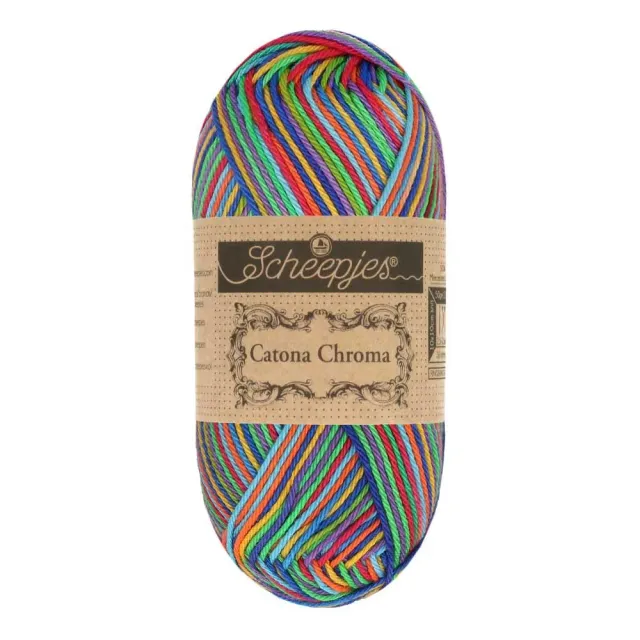 Scheepjes Catona Chroma 022 Rainbow Garn 50g Baumwolle