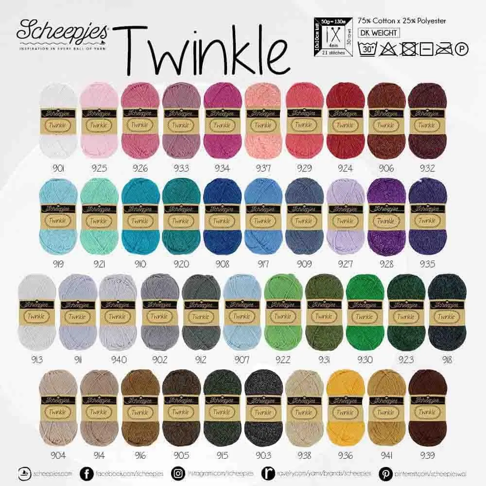 Scheepjes Twinkle Garn 901 1x50g Glitzer