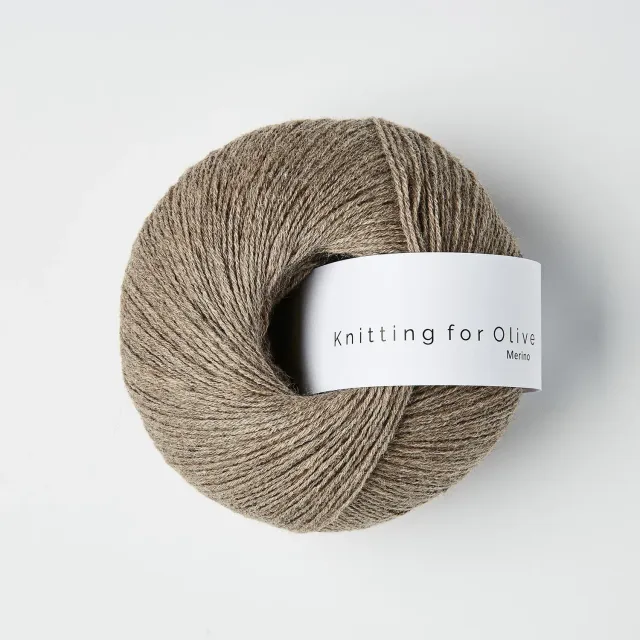 Knitting for Olive Merino Wolle Cardamom meliert Braun