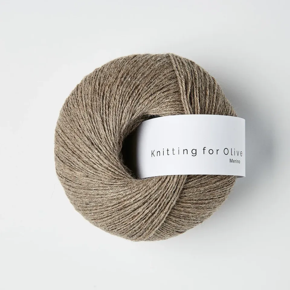 Knitting for Olive Merino Wolle Cardamom meliert Braun