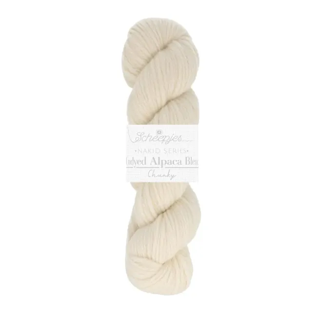 Scheepjes Nakid Basolan 005 Wolle Weiß 100g 120m Chunky