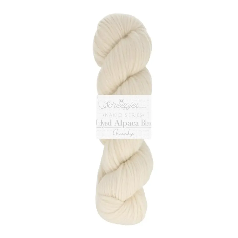 Scheepjes Nakid Basolan 005 Wolle Weiß 100g 120m Chunky