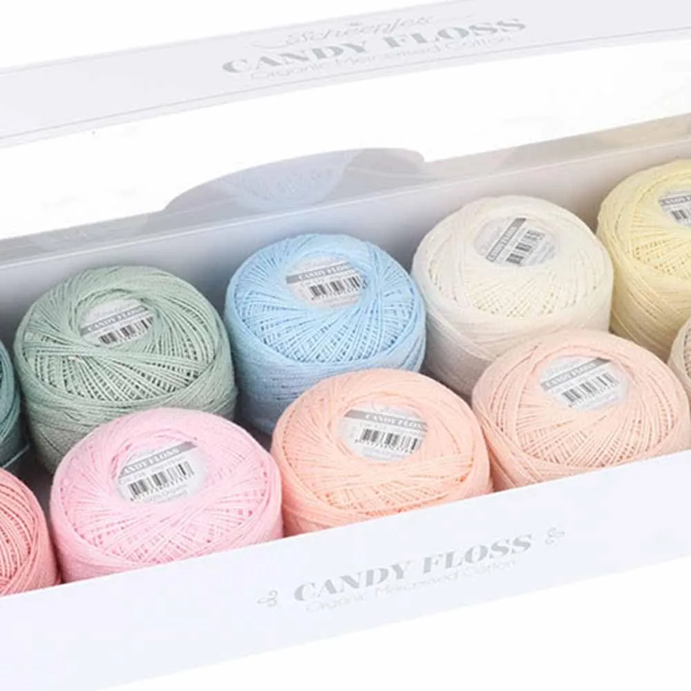 Scheepjes Candy Floss Baumwollgarn 10x20g Frosting mercerisiert