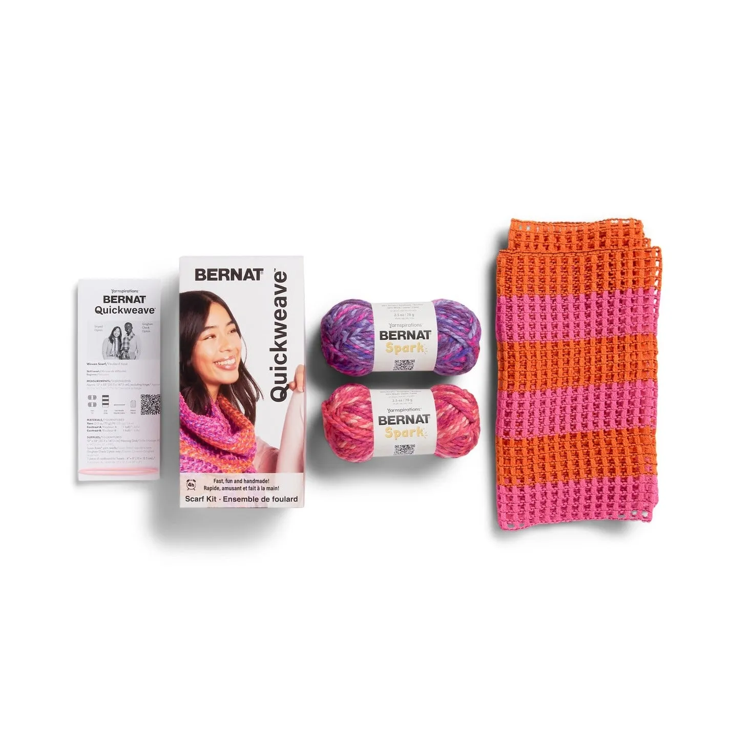 Bernat Quickweave Webset Schal Citrus Twist 140g