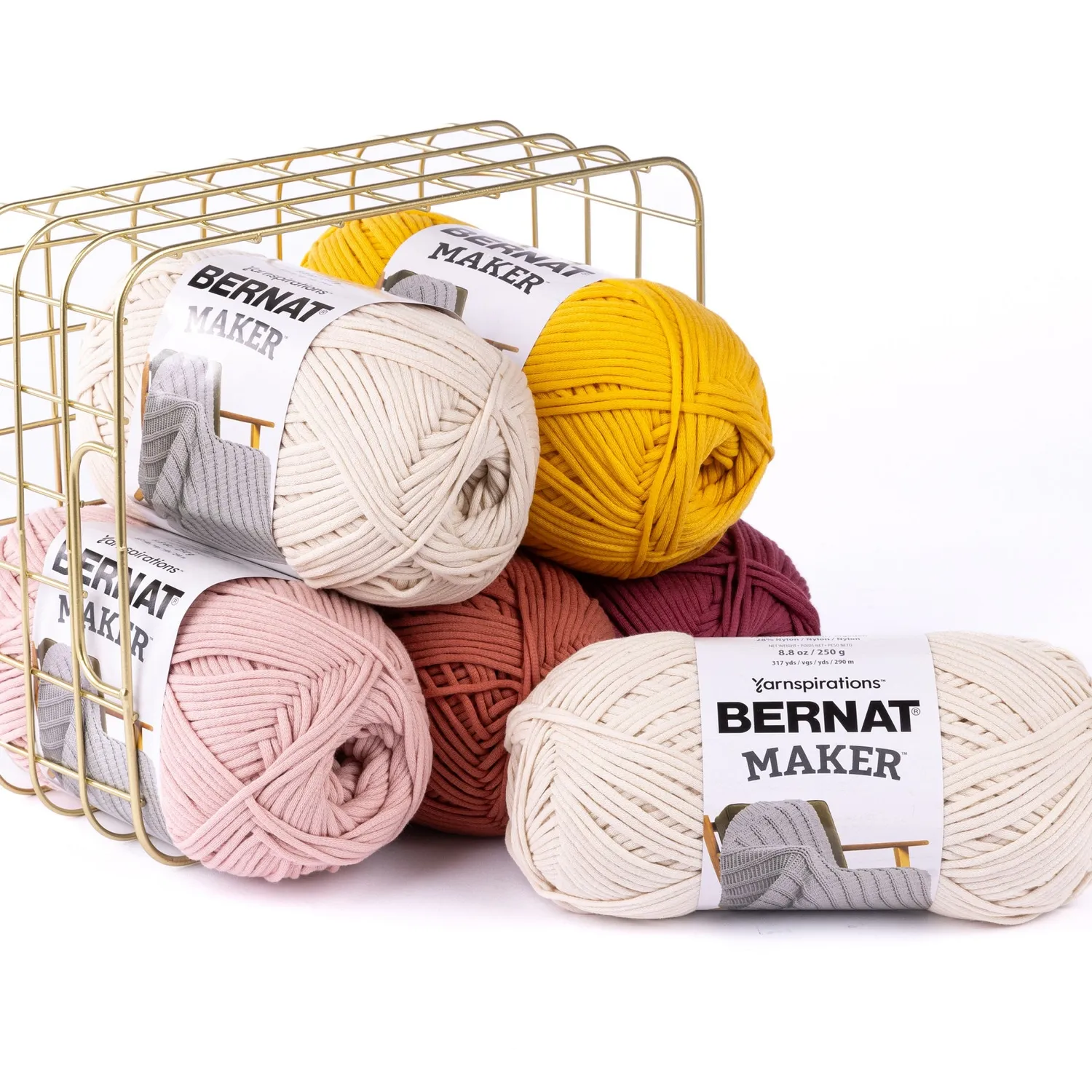 Bernat Maker Box Garnset Make it Toasty weiches Baumwollgarn