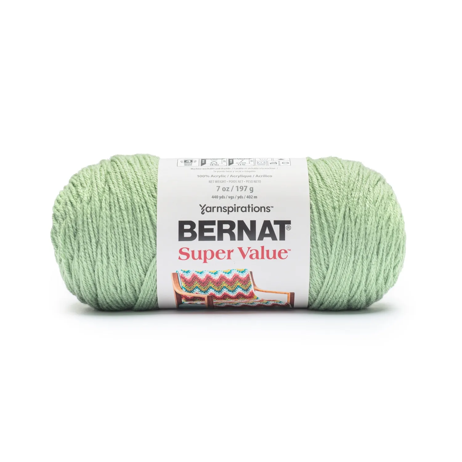 Bernat Super Value Strickgarn Worsted uni