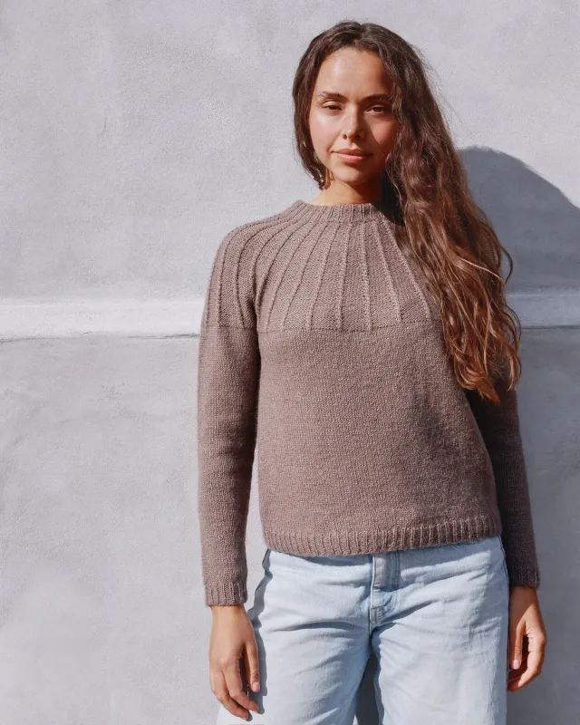 Knitting for Olive Björk Sweater Strickanleitung Pullover top-down