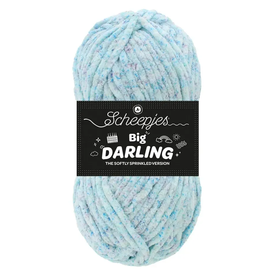 Scheepjes Big Darling Effektgarn 03 Frost 150g gesprenkelt