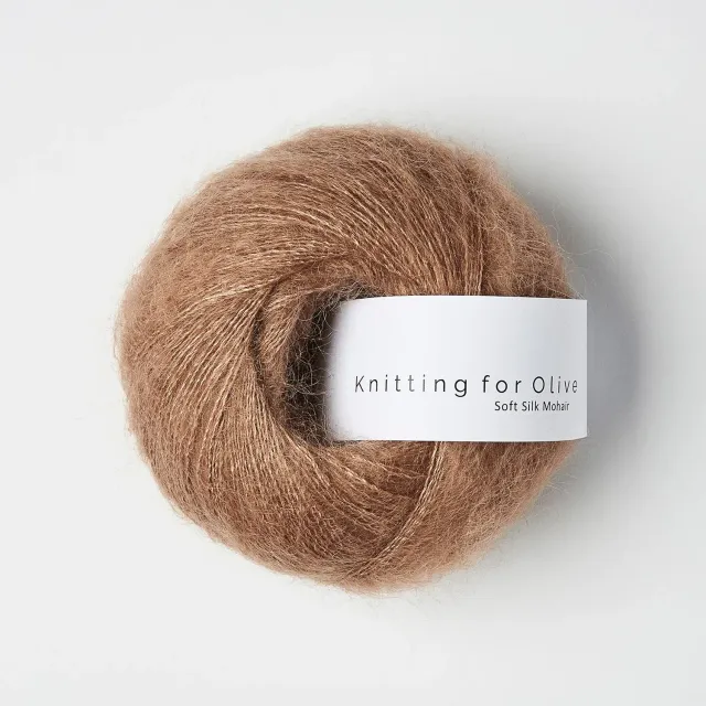Knitting for Olive Soft Silk Mohair Mohairwolle Brown Nougat