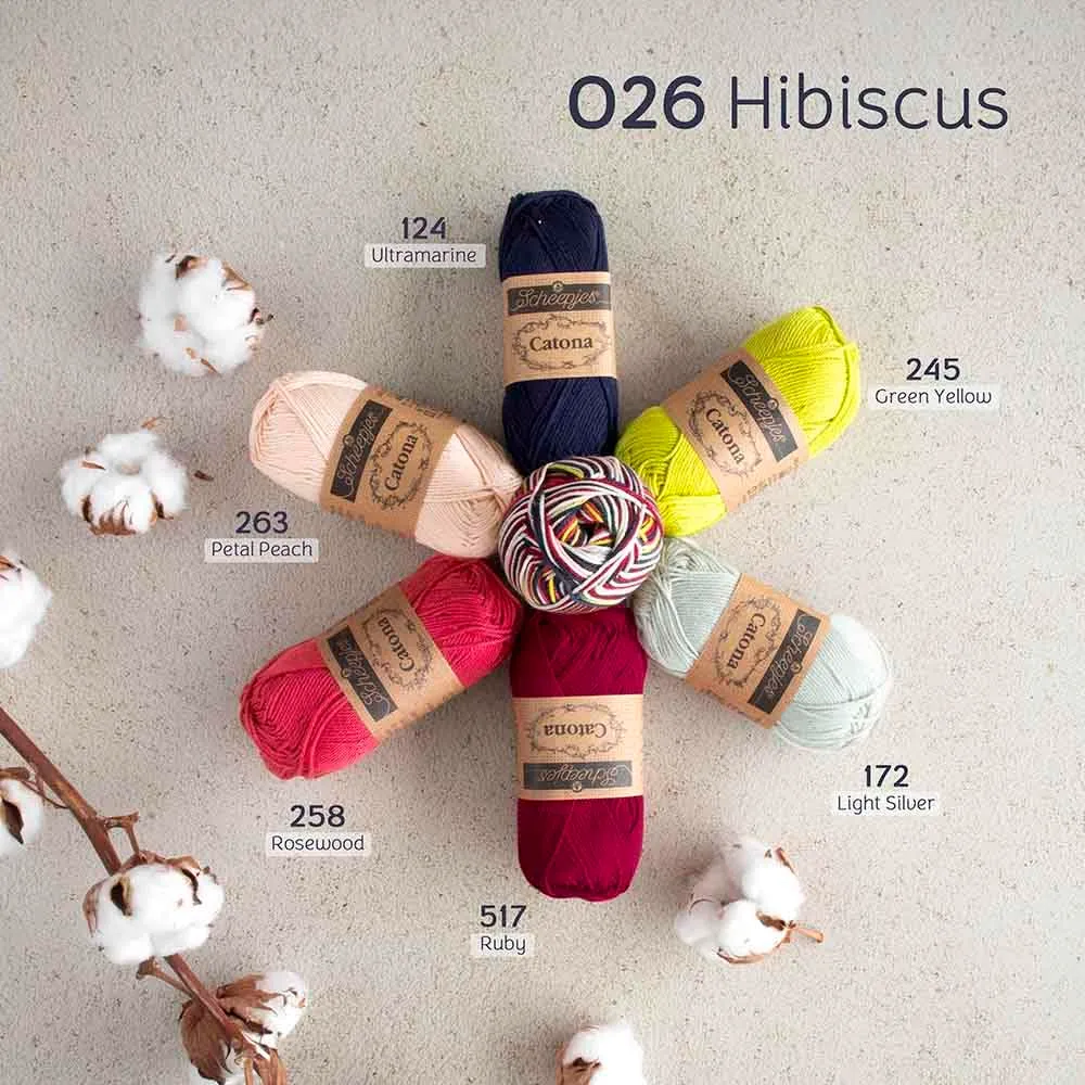 Scheepjes Catona Chroma 026 Hibiscus Garn 50g Baumwolle