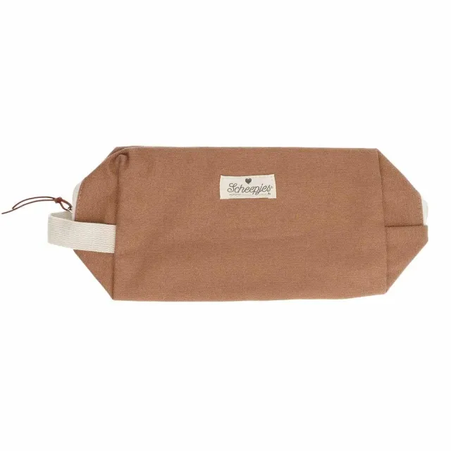 Scheepjes Zubehörtasche Braun 24x13x9cm Baumwollmix